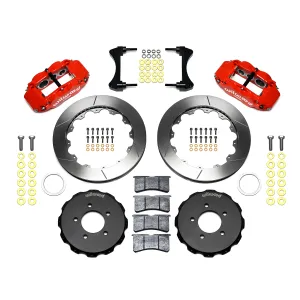 Honda Civic - 2017 to 2021 - 4 Door Hatchback [EX, EXL, LX, Sport, Sport Touring] With 1.5L & Turbo (Front) (Slotted Rotors) (6 Piston Superlite 6R Calipers) (Red)