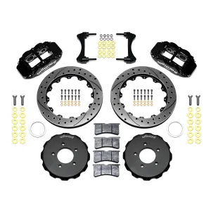 Honda Civic - 2016 to 2020 - 2 Door Coupe [All] (Front) (Drilled and Slotted Rotors) (6 Piston Superlite 6R Calipers) (Black)