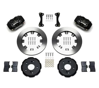 Honda Civic - 2004 to 2005 - 2 Door Hatchback [All] (Front) (Blank Rotors) (Dynalite 4 Piston Calipers) (Black)