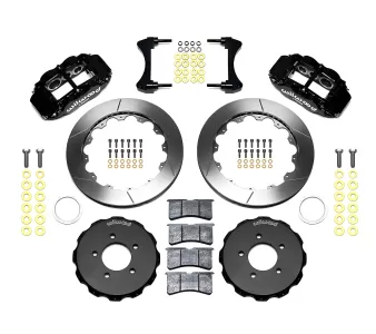 Honda Civic - 2012 to 2015 - All [All] (Front) (Slotted Rotors) (6R 6 Piston Calipers) (Black)