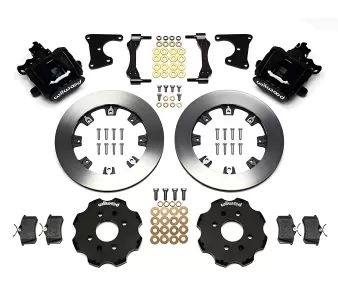 Honda Civic - 1988 to 1991 - All [All] (Rear) (Blank Rotors) (1 Piston Calipers) (Black) (With Factory Drum Brakes)