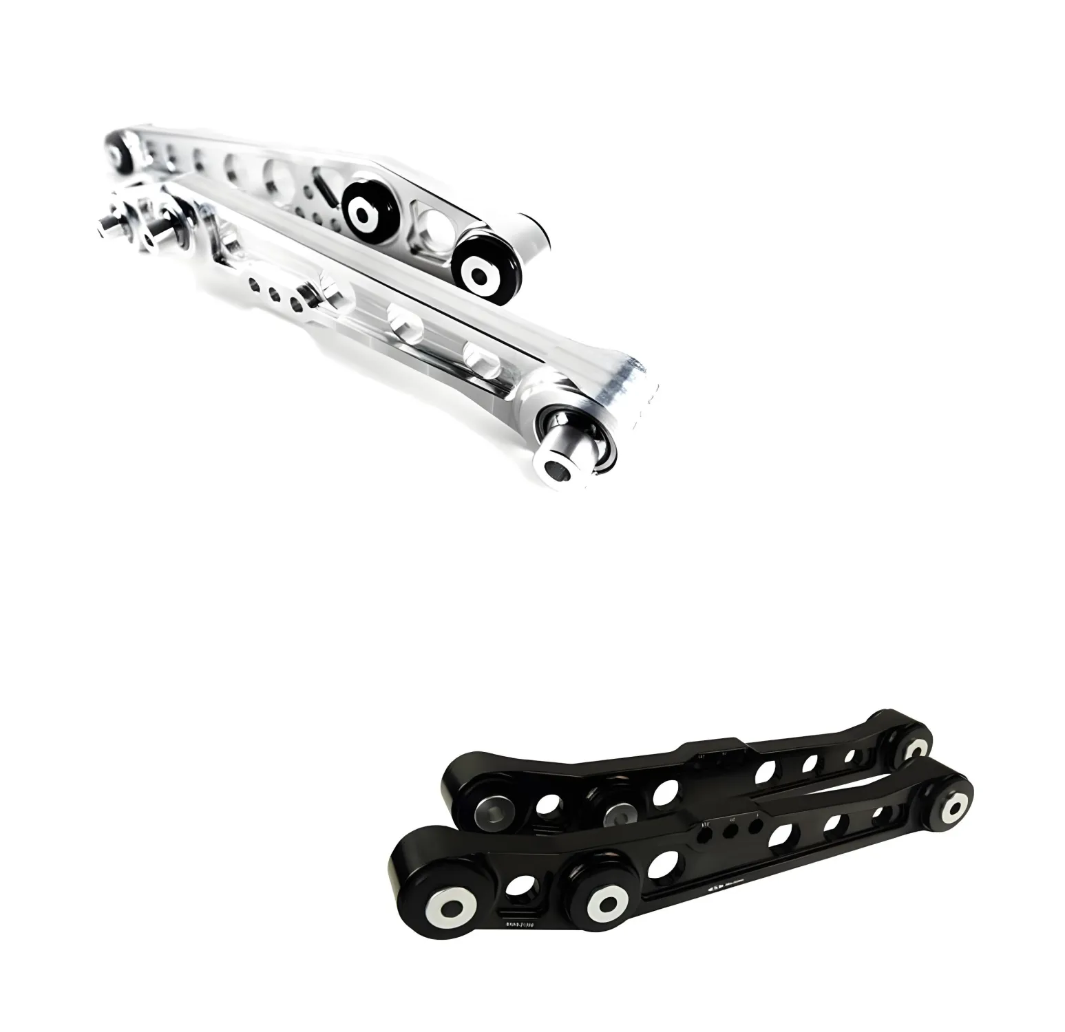 BLOX Racing Billet Rear Lower Control Arms - Raw Aluminum (1990-2001 Acura Integra)