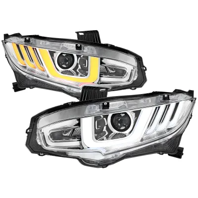 Honda Civic - 2016 to 2020 - 2 Door Coupe [Touring] (LED Projector, LED U-Bar Sequential Accent Lights) (LED High Beams)