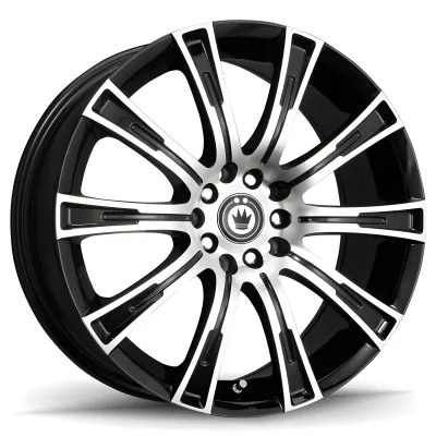 Universal (17x7.5, 5x100 / 5x114.3, 45mm, Gloss Black With Machined Face)