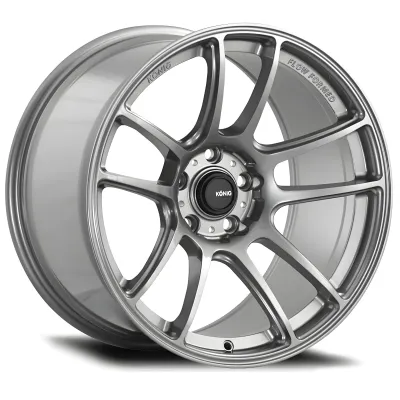 Universal (17x8.5, 4x100, 45mm, Titanium Metallic) (Less Concave)