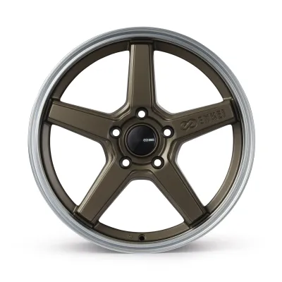 Universal (18x8, 5x114.3, 35mm) (Matte Bronze with Machined Lip)
