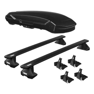 2026 Honda Civic Thule Motion 3 XL Cargo Box With Roof Rack Full Kit