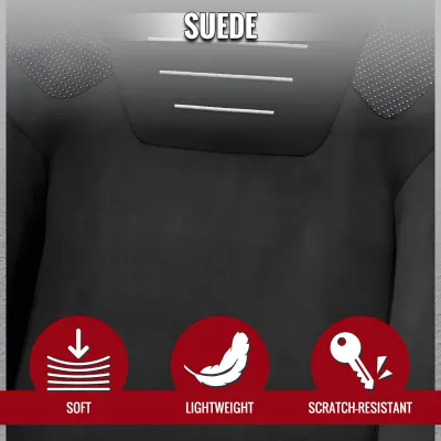 Universal (Black Suede Body) (Black Suede Inserts) (Red Stitching)