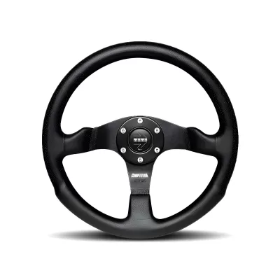 Universal (Competition) (Brushed Black Center, Black Airleather) (350mm Diameter) (1.5