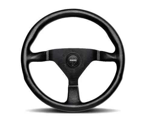 Universal (Montecarlo) (Black Center, Black Leather With Red Inner Stitching) (350mm Diameter) (1.5