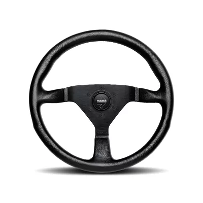 Universal (Montecarlo) (Black Center, Black Leather With Black Inner Stitching) (320mm Diameter) (1.5