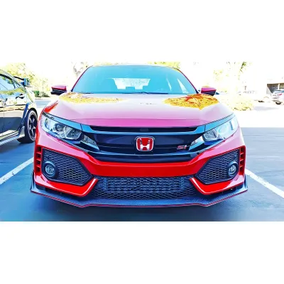 Honda Civic - 2017 to 2020 - 2 Door Coupe [Si] _or_ 4 Door Sedan [Si] (Carbon Fiber Look) (Includes Lower Grille)