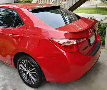 2016 Toyota Corolla PRO Design Roof Spoiler / Rear Window Visor